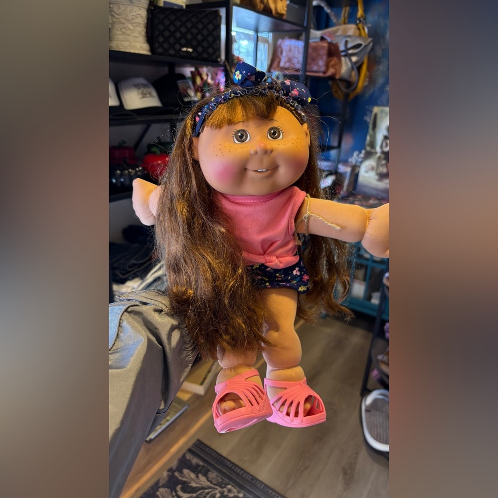 Cabbage patch kids doll with Pink Outfit and Shoes